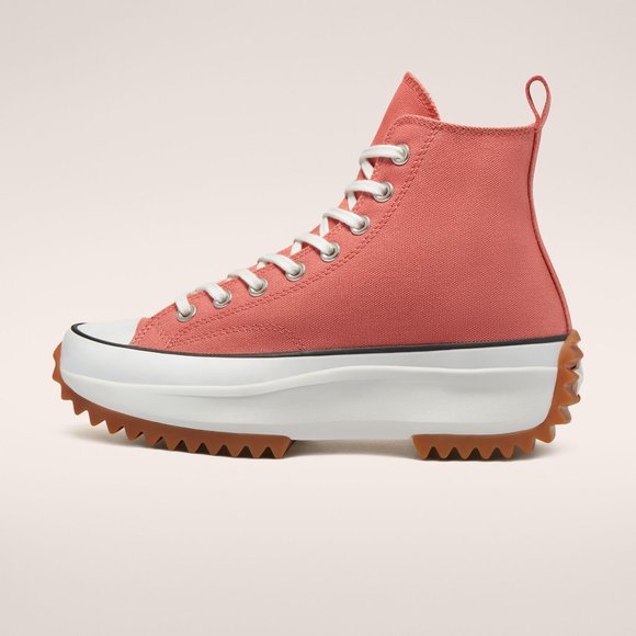 Converse Run Star Hike High Pink 171300C Shoes Sneakers Mens 6 Womens 7.… - Picture 4 of 12